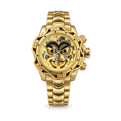 Gold-Tone Clown Graphic Watch